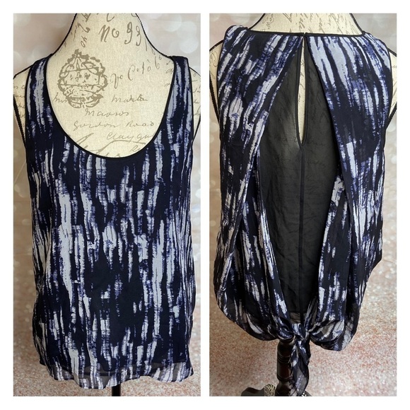 ROBBI & NIKKI BY ROBERT RODRIGUEZ Robbie & Nikki Silk Tie-Dye Top Lg. - Picture 1 of 8